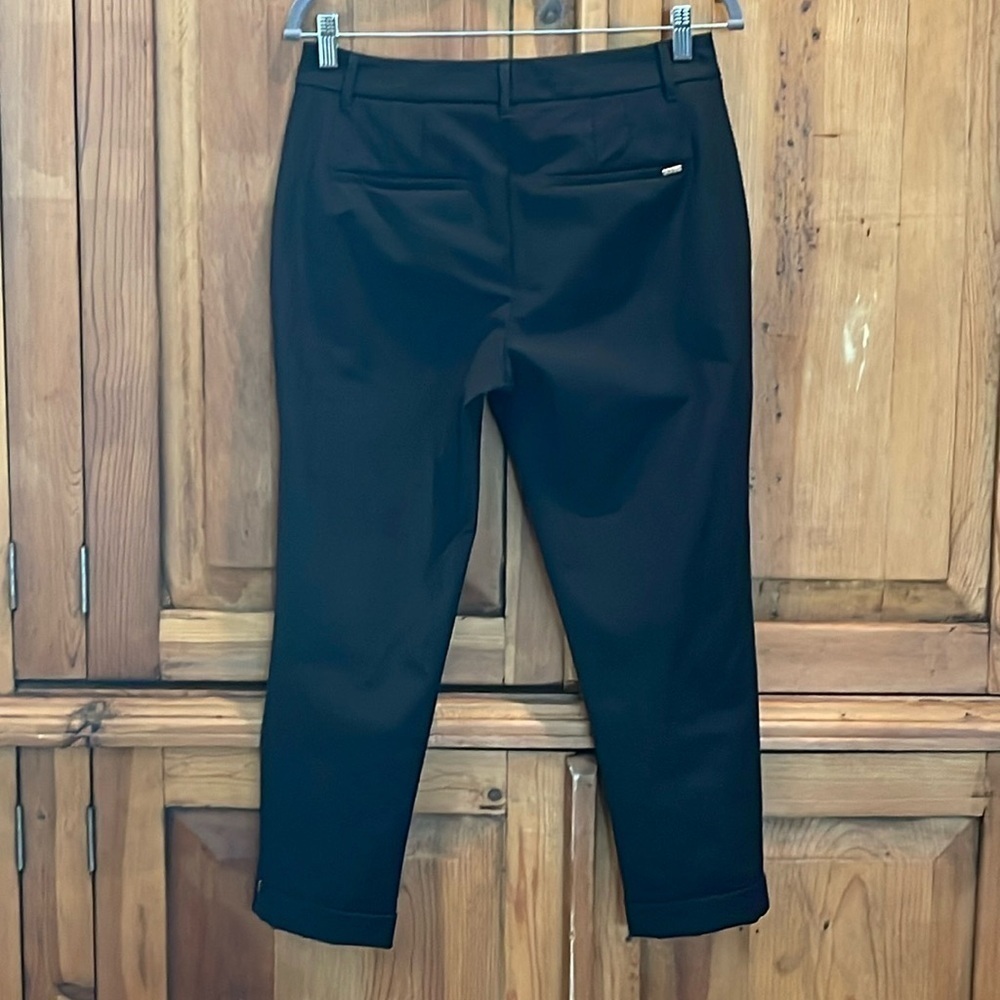 W.H.B.M Black Slim Crop Cotton Blend Pant Sz. 4 - Picture 3 of 17
